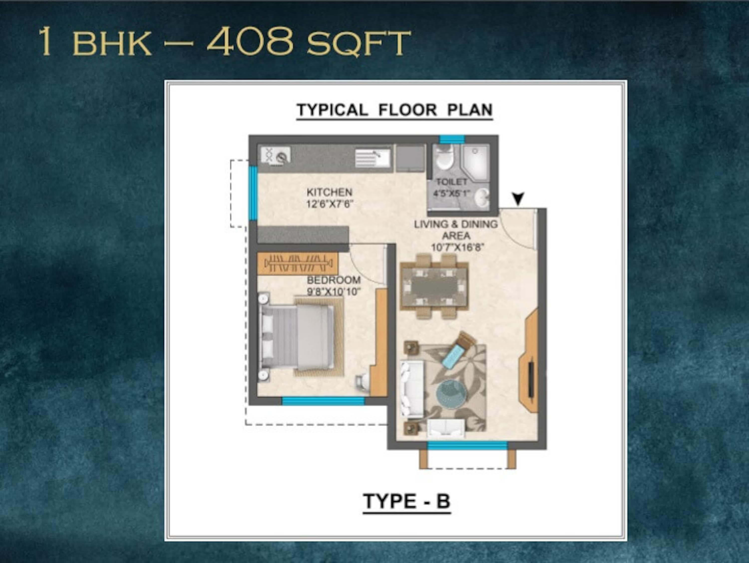 ozone one residences apartment 1bhk 408sqft 1