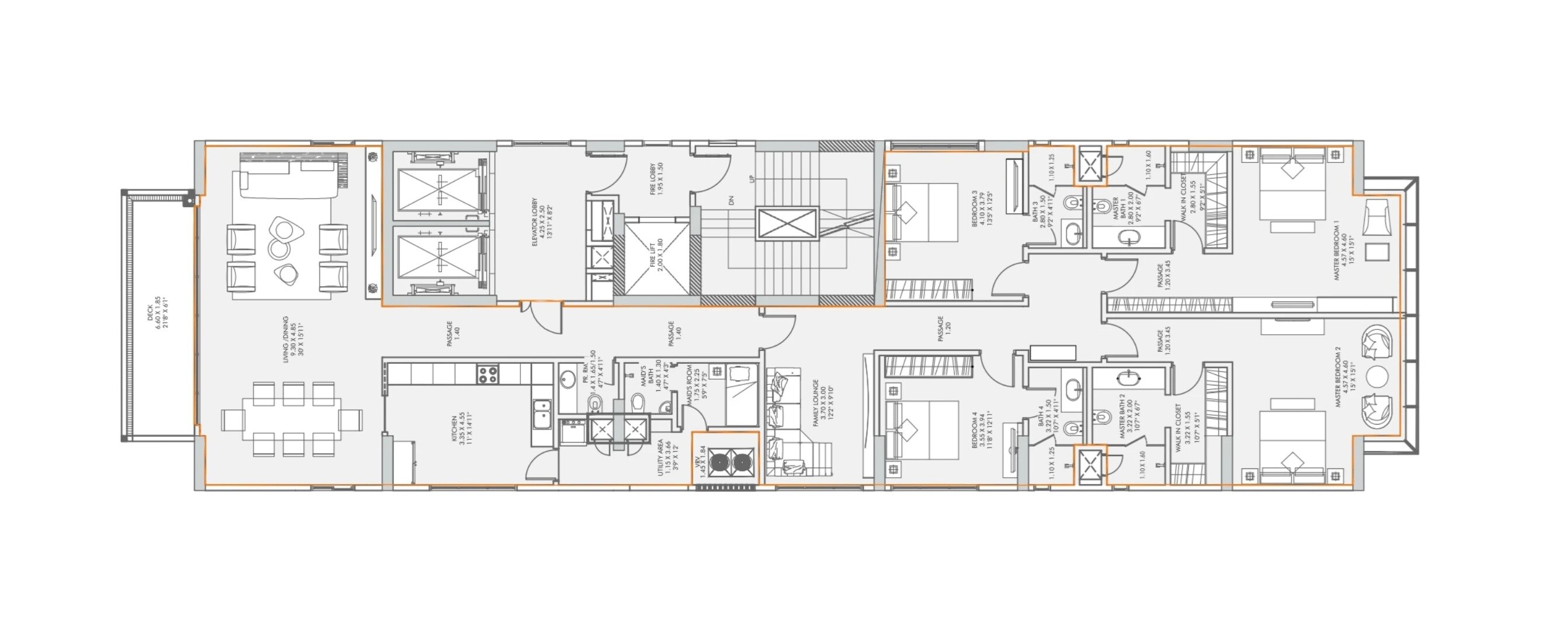 4 BHK 2683 Sq. Ft. Apartment