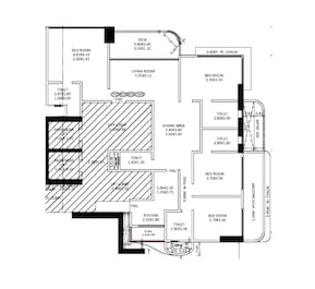 4 BHK 2090 Sq. Ft. Apartment in Pantheion Palmera