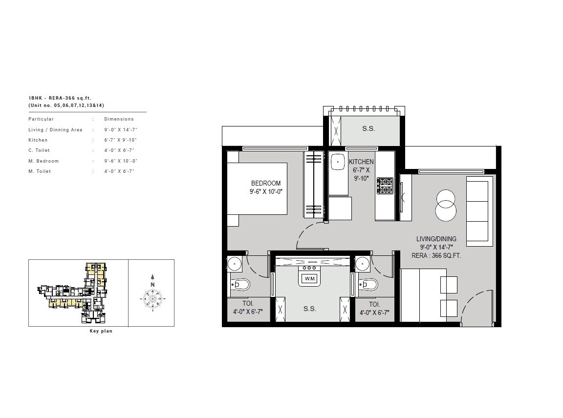 Other, paradigm-antalya 1 Bedroom 366 Sq.Ft. Apartment In Oshiwara Mumbai 9676977