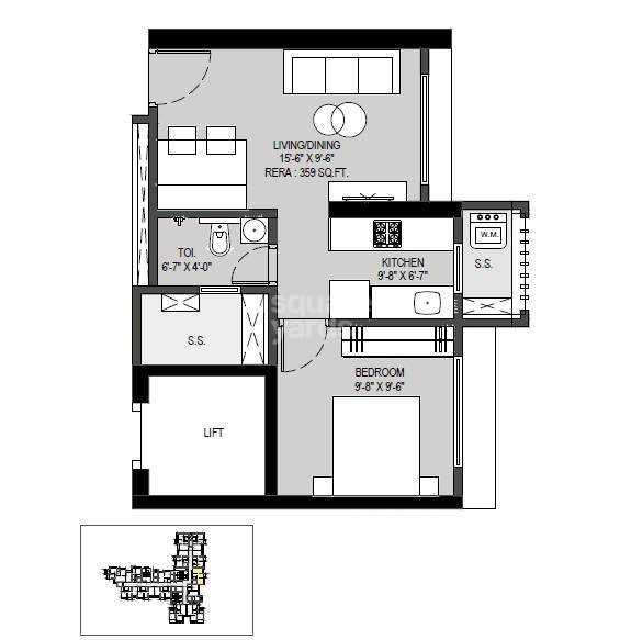 Other, paradigm-antalya 1 Bedroom 377 Sq.Ft. Apartment In Oshiwara Mumbai 6602913
