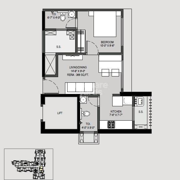 Other, paradigm-antalya 1 Bedroom 438 Sq.Ft. Apartment In Oshiwara Mumbai 7048563