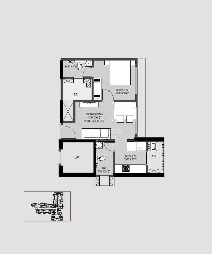 Other, paradigm-antalya 1 Bedroom 412 Sq.Ft. Apartment In Oshiwara Mumbai 8824625