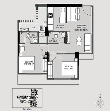  2 BHK Apartment at Paradigm Antalya, Oshiwara – for Sale