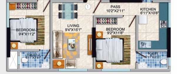 paradigm casa palazzo apartment 2bhk 579sqft11