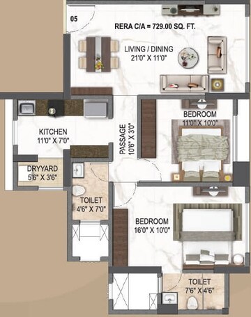 2 BHK Apartment at Paradigm El Signora, Jogeshwari West – for Sale