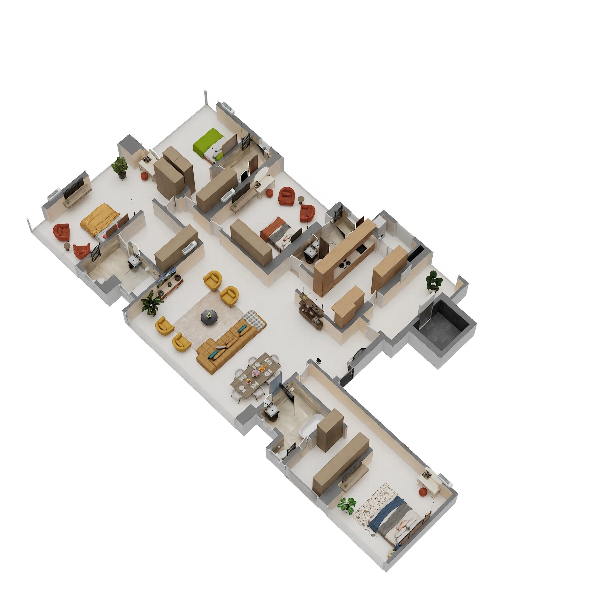 4 BHK 2400 Sq. Ft. Apartment