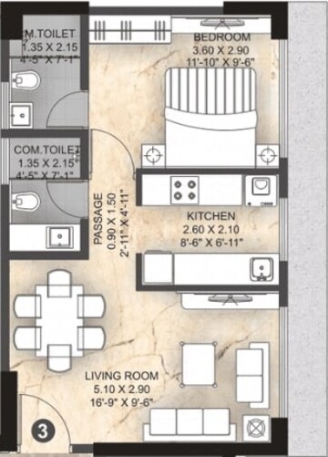  1 BHK Apartment at Paranjape Athena, Bandra East – for Sale