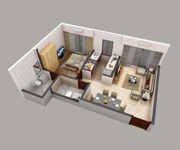 Other, parinee-essence 1 Bedroom 420 Sq.Ft. Apartment In Kandivali West Mumbai 8956951