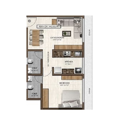 PCPL Serene 1 BHK Layout