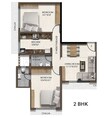 PCPL Tiara CHS 2 BHK Layout