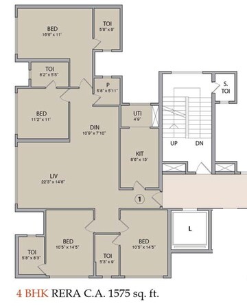  4 BHK Apartment at Pebble La Serena Tower, Kandivali West – for Sale