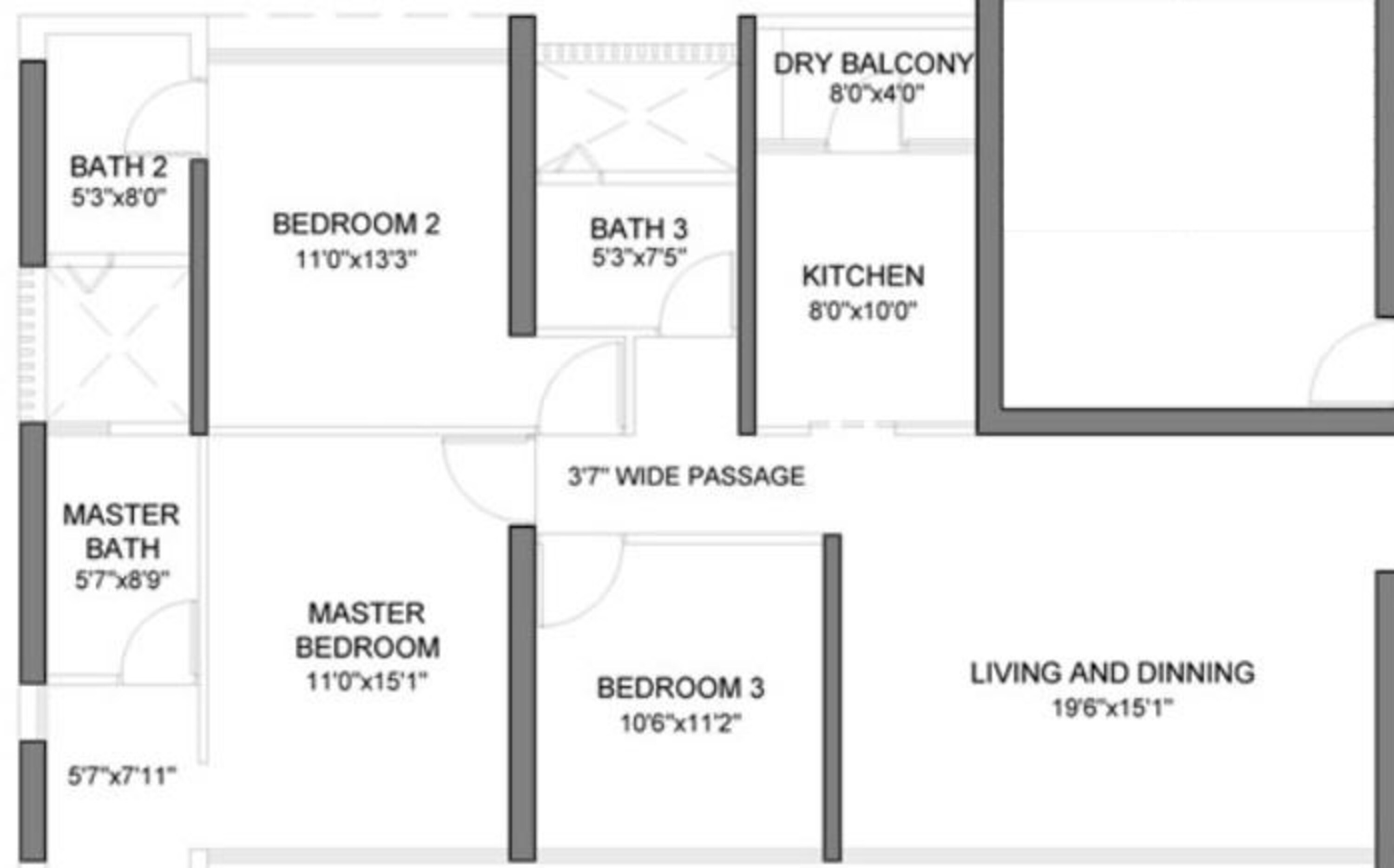 peninsula ashok serenity apartment 3 bhk 1900sqft 20200327160346