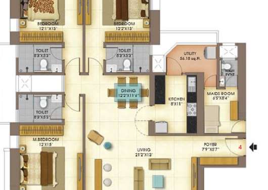 peninsula celestia spaces apartment 3 bhk 1413sqft 20202901102950