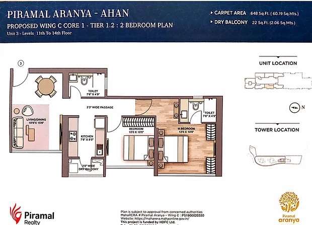 piramal aranya ahan apartment 2 bhk 645sqft 20203910163916