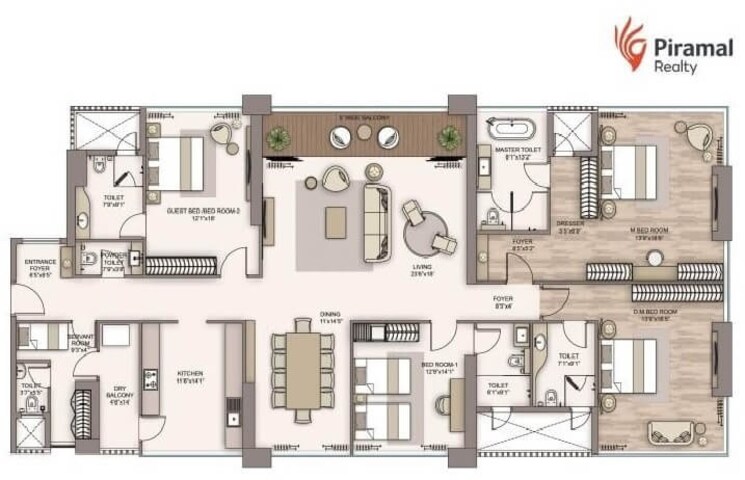 Other, piramal-aranya 4 Bedroom 2050 Sq.Ft. Apartment In Byculla Mumbai 8629447