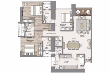  3 BHK Apartment at Piramal Aranya Arav, Byculla – for Rent