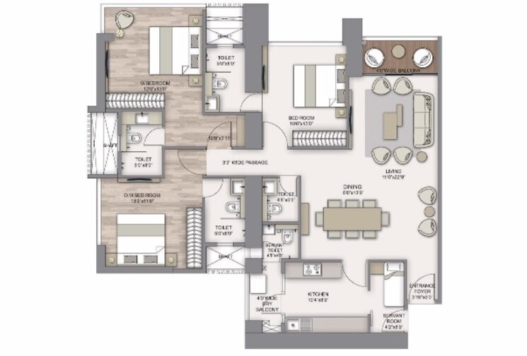 Other, piramal-aranya-arav 3 Bedroom 1080 Sq.Ft. Apartment In Byculla Mumbai 8693908