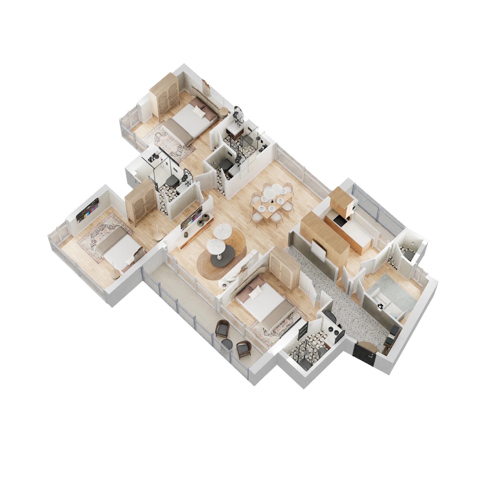 3 BHK 1451 Sq. Ft. Apartment