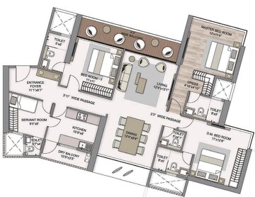  4 BHK Apartment at Piramal Mahalaxmi, Mahalaxmi – for Sale