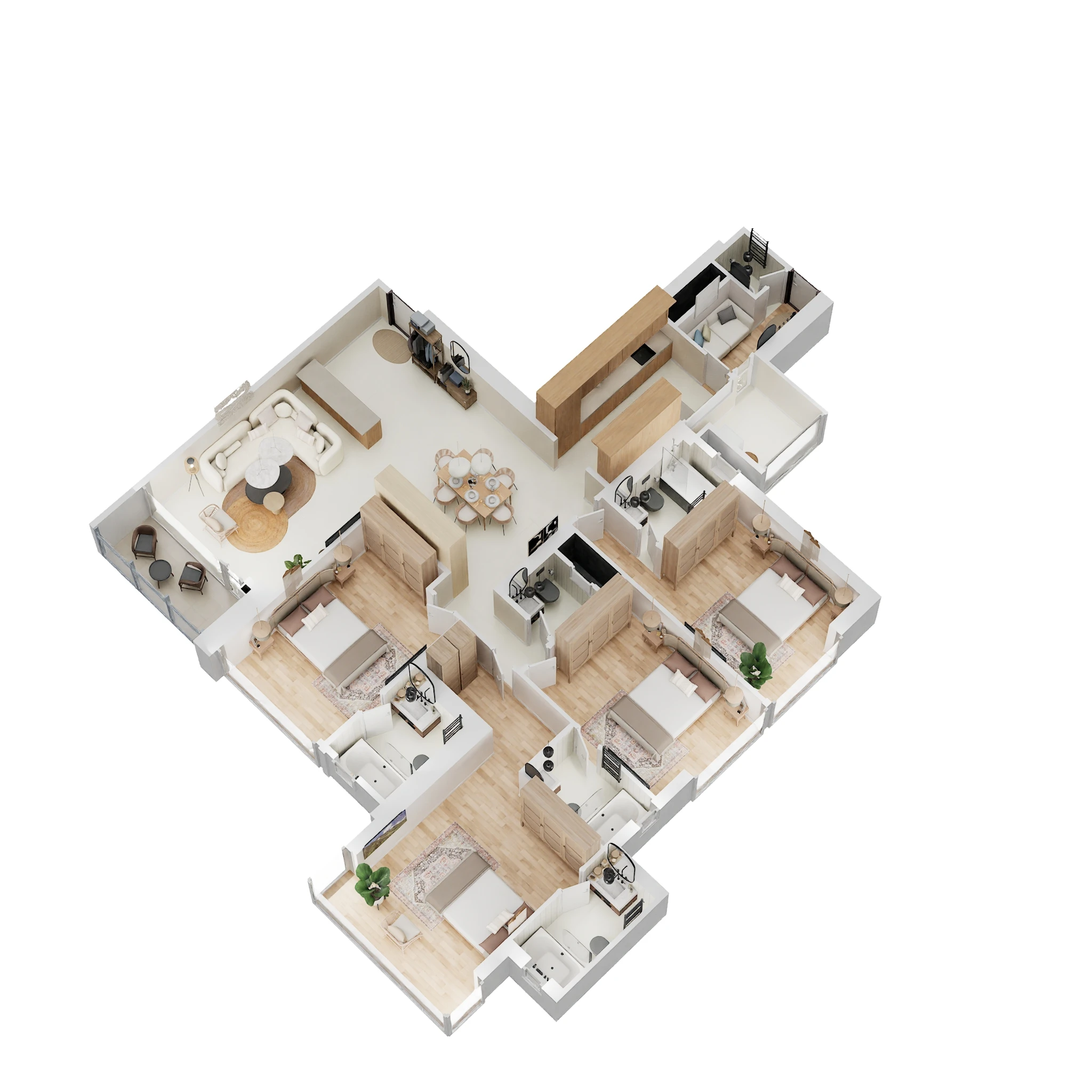 4 BHK 1878 Sq. Ft. Apartment in Piramal Mahalaxmi Central Tower