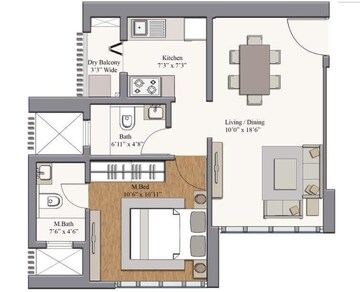 1 BHK Apartment at Piramal Revanta, Mulund West – for Rent