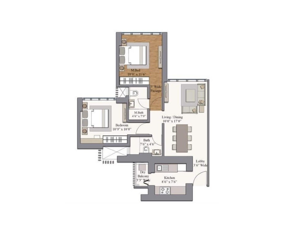 Other, piramal-revanta 2 Bedroom 485 Sq.Ft. Apartment In Mulund West Mumbai 9094388