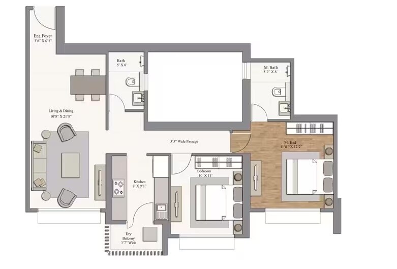 Other, piramal-revanta 2 Bedroom 572 Sq.Ft. Apartment In Mulund West Mumbai 9660683