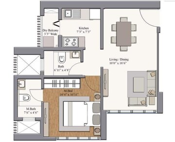  1 BHK Apartment at Piramal Revanta Tower 3 and 4, Mulund West – for Rent