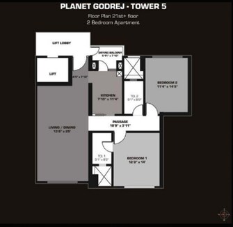 2 BHK Apartment For Resale in Planet Godrej Mahalaxmi Mumbai  6471103