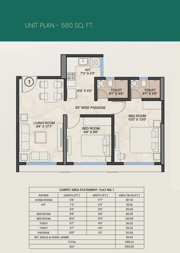  2 BHK Apartment at Platinum Crest, Dn Nagar – for Sale
