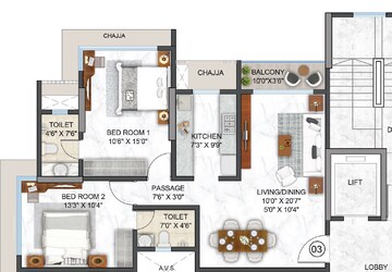 2 BHK Apartment at Platinum Grandeur, Versova – for Sale