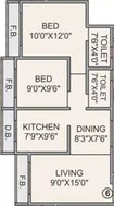 Poonam Heights 2 BHK Layout
