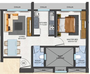  1 BHK Apartment at Poonam Vaishno Heights, Malad East – for Rent