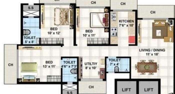 prabhav manibhadra tower apartment 3 bhk 1550sqft 20205211105254