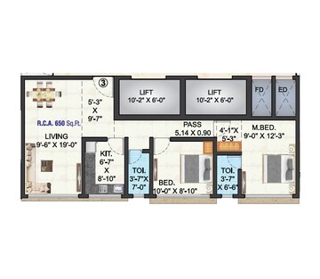  2 BHK Apartment at Pragati Elanza, Ghatkopar East – for Rent