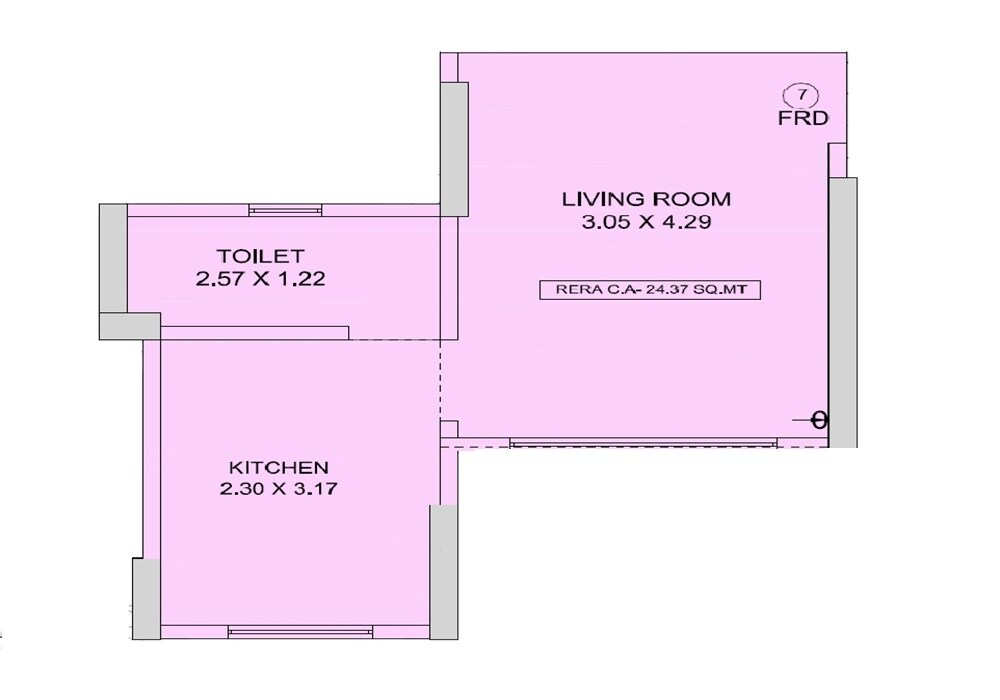 262 Sq. Ft. Studio