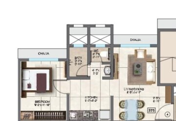  1 BHK Apartment at Prathmesh Darshan, Pant Nagar – for Rent
