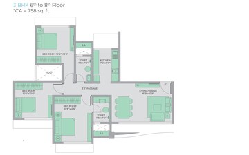  3 BHK Apartment at Pratibha Swastik Plaza C Chs Ltd Avana, Chembur – for Rent