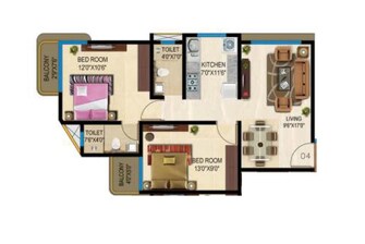 2 BHK Apartment For Rent in Prayag Heights Dindoshi Mumbai  7972892