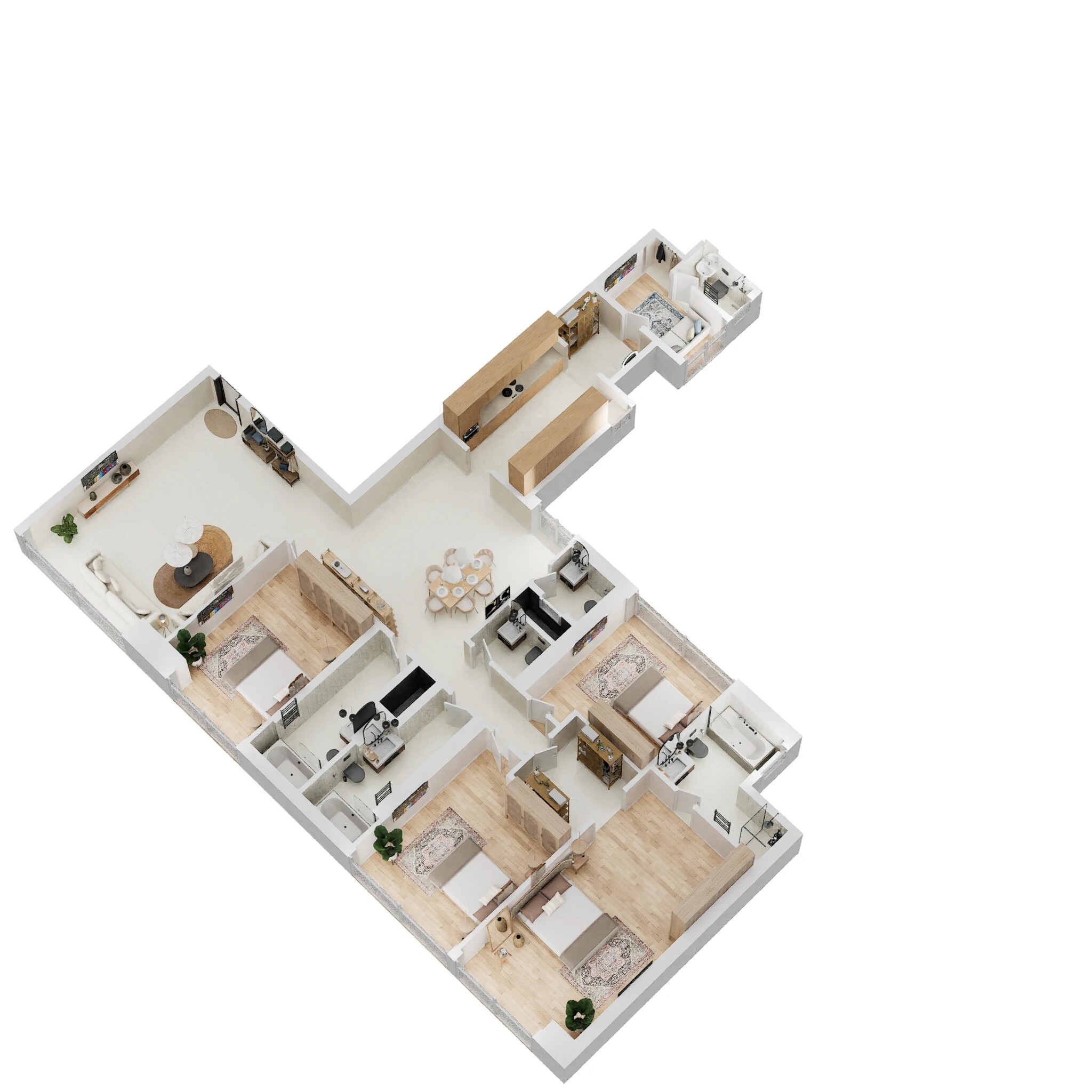 4 BHK 2500 Sq. Ft. Apartment