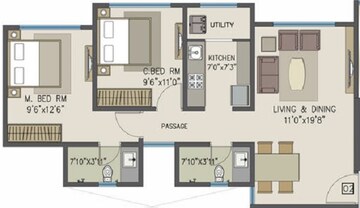  2 BHK Apartment at Pride Panorama Mumbai, Andheri East – for Sale