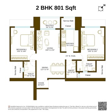  2 BHK Apartment at Promesa Fremont, Parel – for Sale