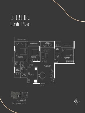  3 BHK Apartment at PSK Altair 77, Santacruz West – for Sale