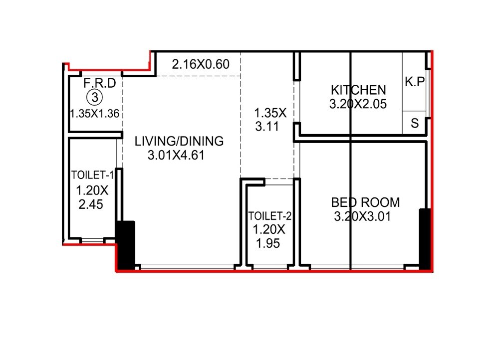 1 BHK 448 Sq. Ft. Apartment