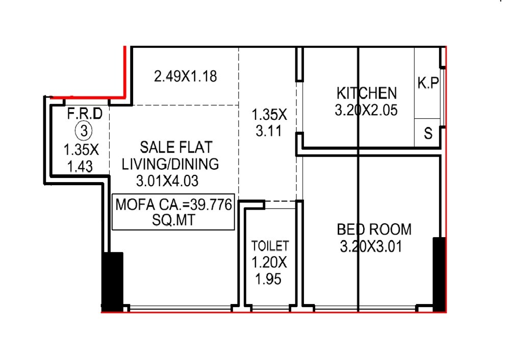 1 BHK 486 Sq. Ft. Apartment