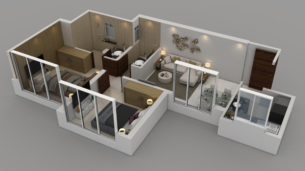 Other, purva-clermont 2 Bedroom 619 Sq.Ft. Apartment In Chembur Mumbai 6844476