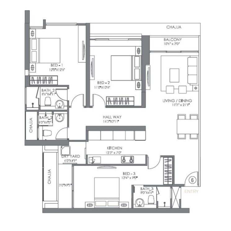 Other, radius-imperial-heights-epitome 3 Bedroom 1068 Sq.Ft. Apartment In Best Nagar Mumbai 9080730