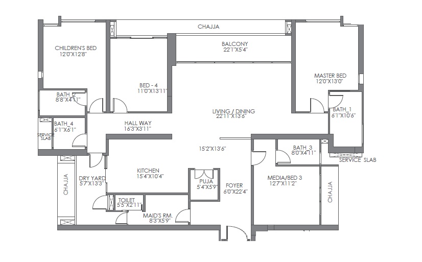 radius imperial heights epitome apartment 4 bhk 1506sqft 20213918173904