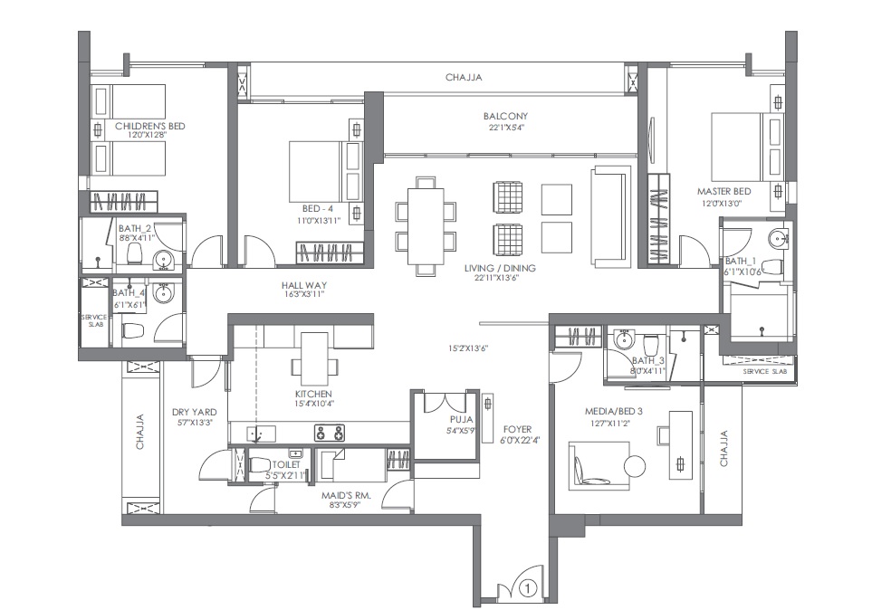 radius imperial heights epitome apartment 4 bhk 1924sqft 20212912112910